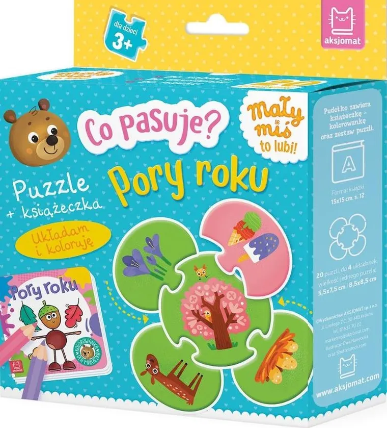 Co pasuje? Pory roku. Puzzle + książeczka