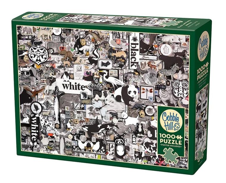 Cobble Hill, Czarno-białe zwierzęta, puzzle, 1000 elementów