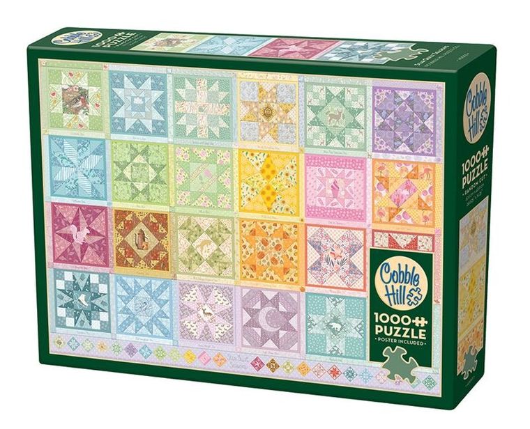 Cobble Hill, Patchwork z gwiazdami, puzzle, 1000 elementów
