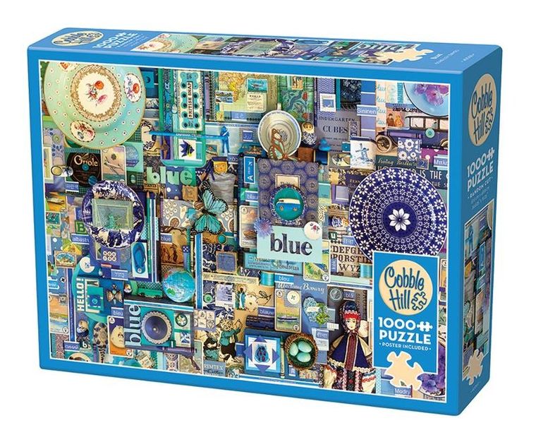 Cobble Hill, Pomaluj mój świat na kolor niebieski, puzzle, 1000 elementów