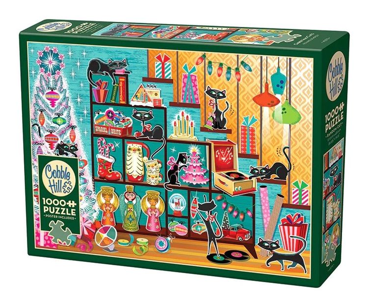 Cobble Hill, Święta oczami kota, puzzle, 1000 elementów