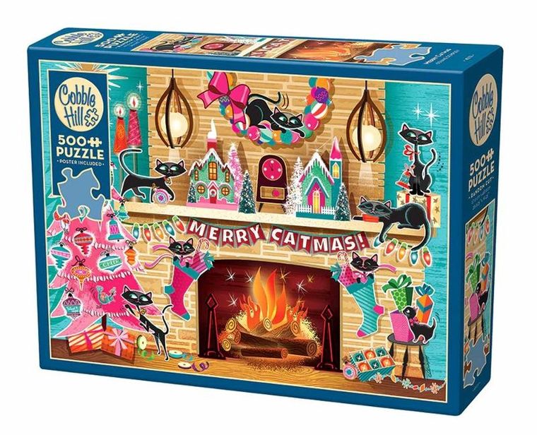 Cobble Hill, Wesołych Świąt, puzzle, 500 elementów