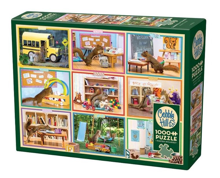 Cobble Hill, Wiewiórki w szkole, puzzle, 1000 elementów