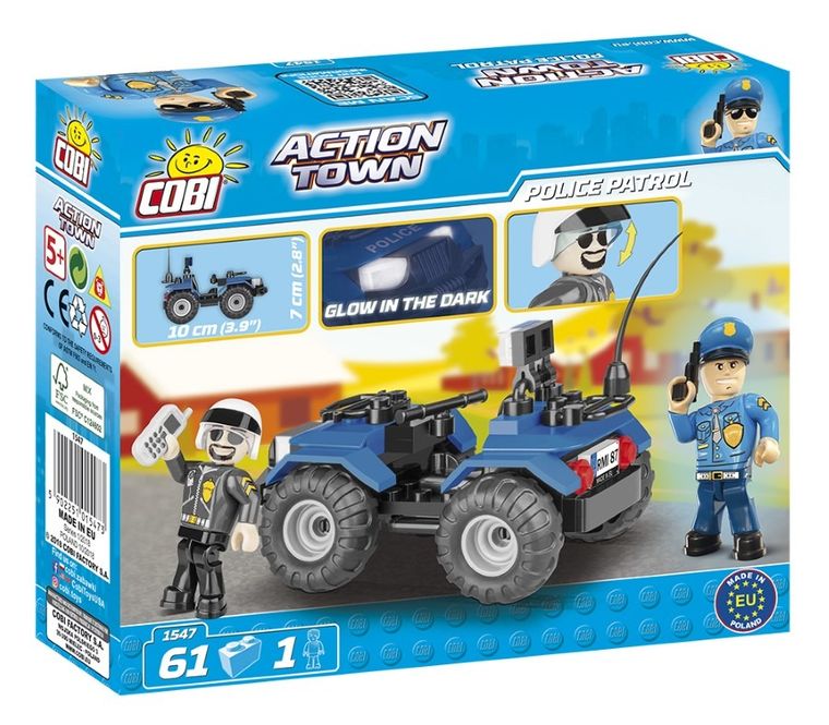 Cobi, Action Town, ATV Police Patrol, 62 elementy