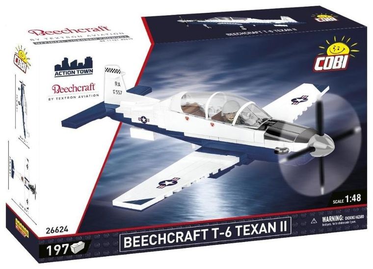 Cobi, Action Town, Beechcraft T-6 Texan II, klocki, 197 elementów