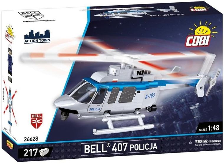 Cobi, Action Town, Bell, 407 Policja, klocki, 217 elementów