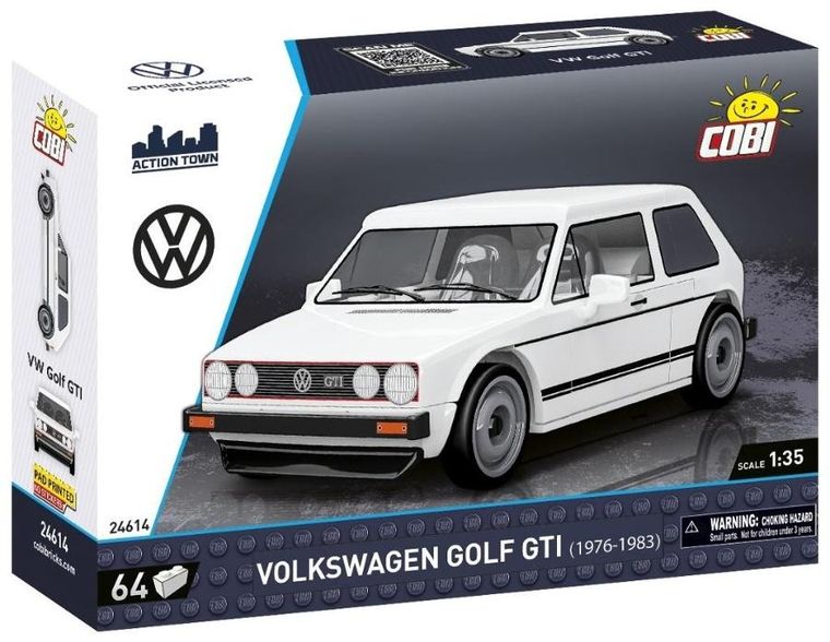 Cobi, Action Town, Volkswagen Golf (1976-1983), klocki, 64 elementy