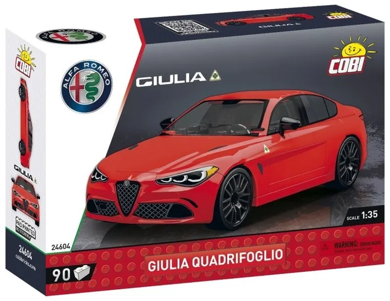 Cobi, Alfa Romeo Giulia Quadrifoglio, klocki, 90 elementów