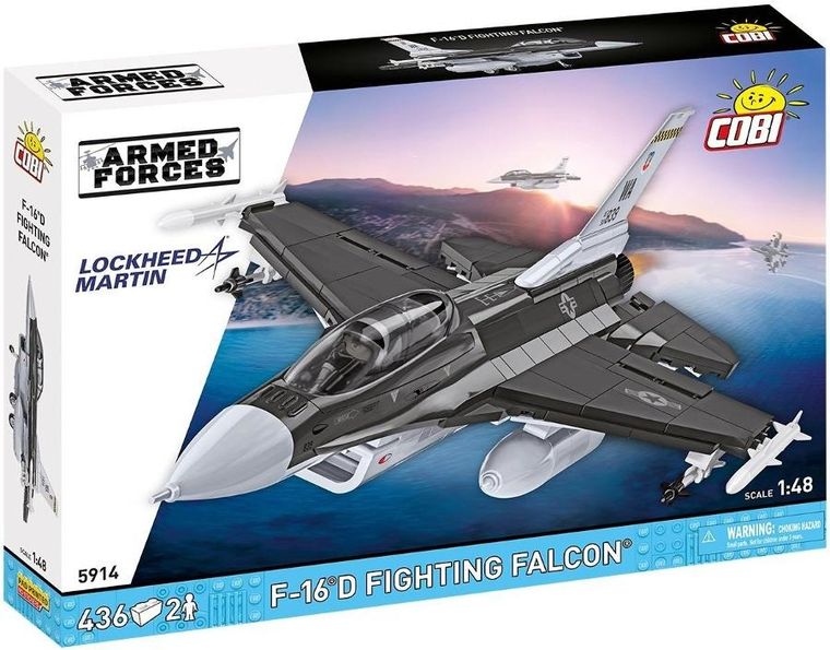 Cobi, Armed Forces, F-16C Fighting Falcon USAF, klocki, 1:48, 436 elementów
