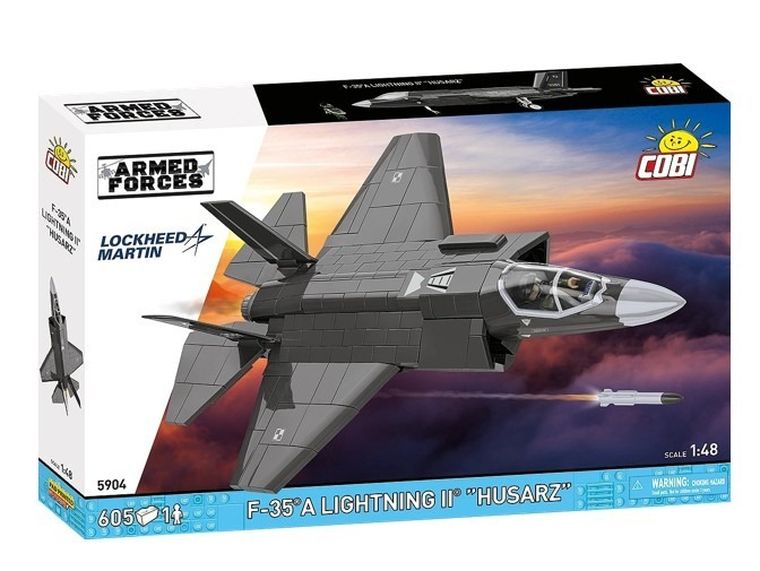 Cobi, Armed Forces, F-35A Lightning II Husarz, klocki, 1:48, 605 elementów