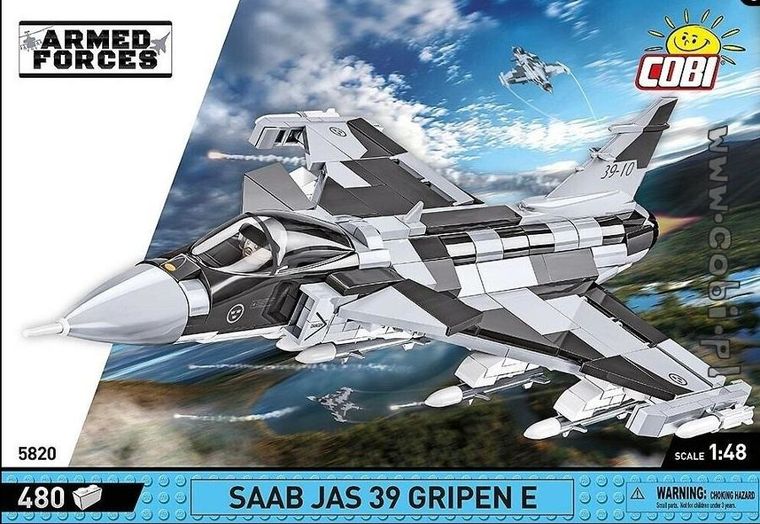 Cobi, Armed Forces, Szwedzki myśliwiec wielozadaniowy SAAB JAS 39 Gripen E, klocki