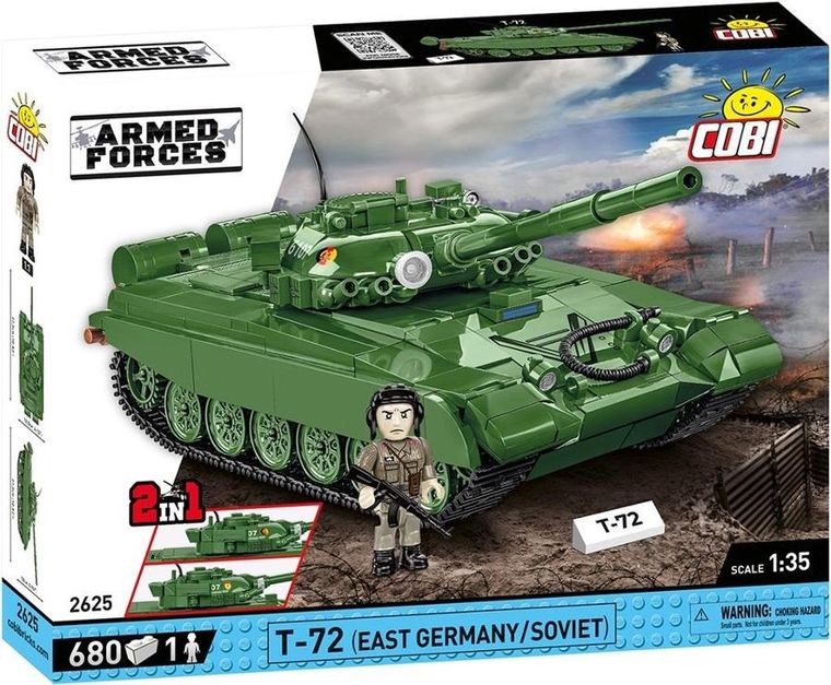 Cobi, Armed Forces, T-72 East Germany/Soviet, 1:35, klocki, 680 elementów