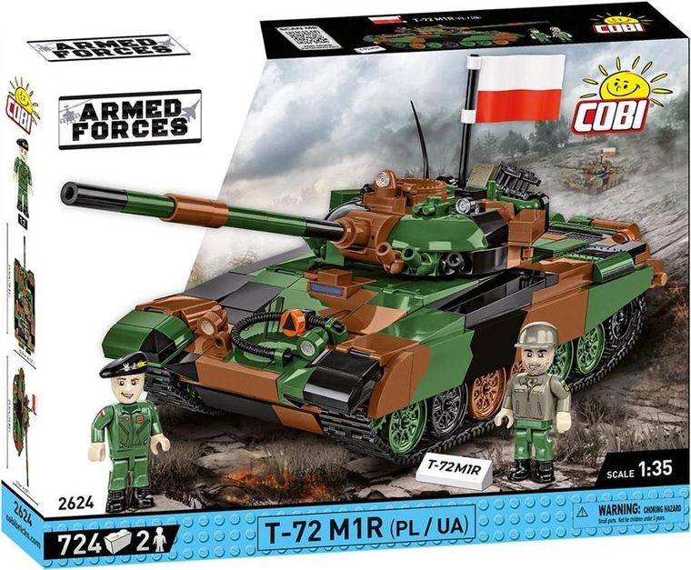 Cobi, Armed Forces, T-72 M1R PL/UA, 1:35, klocki, 724 elementy