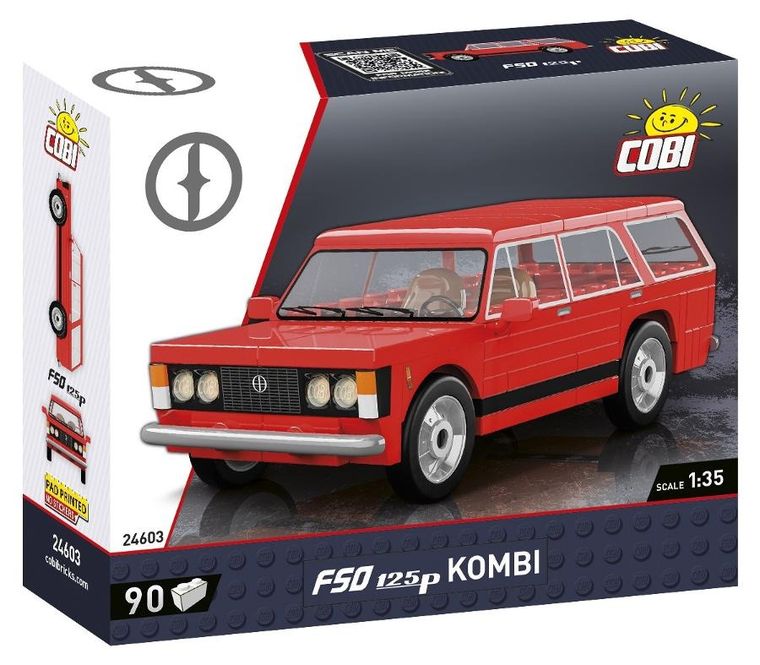 Cobi, FSO 125p Kombi, 1:35, klocki, 90 elementów