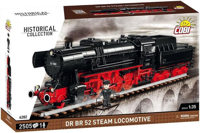 Cobi, Historical Collection, DR BR 52 Steam Locomotive, klocki, 2505 elementów