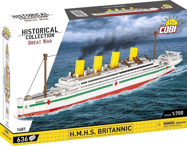 Cobi, Historical Collection, Great War, H.M.H.S. Britannic, klocki, 636 elementów