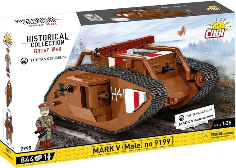 Cobi, Historical Collection, Great War, MARK V (Male) no, 9199, klocki, 844 elementy
