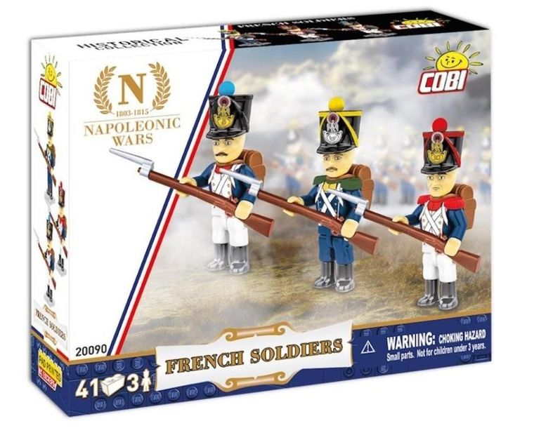 Cobi, Historical Collection, Napoleonic Wars, French Soldiers, Francuscy Żołnierze Napoleona, klocki, 41 elementów