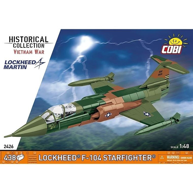 Cobi, Historical Collection, Vietnam War, LockheedF-104 Starfighter, klocki, 1:48, 430 elementów