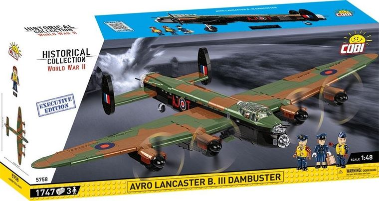 Cobi, Historical Collection WWII, Avro Lancaster B III Dambuster Executive Edition, klocki, 1747 elementów