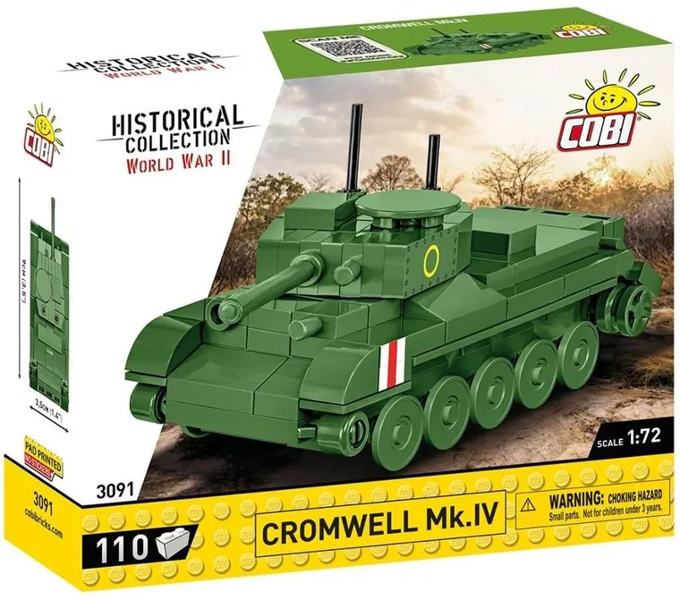 Cobi, Historical Collection WWII, Cromwell Mk.IV, klocki, 1:72, 110 elementów