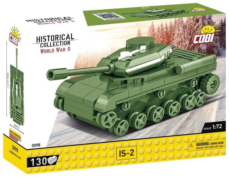 Cobi, Historical Collection WWII, czołg IS-2, klocki, 130 elementów