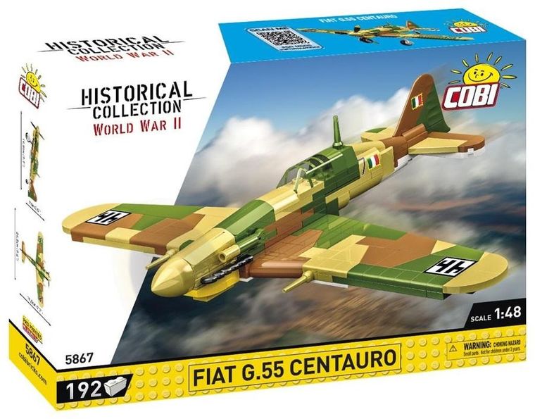 Cobi, Historical Collection WWII, Fiat G.55 Centauro, klocki, 192 elementy