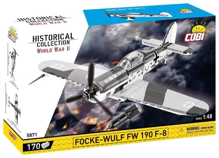 Cobi, Historical Collection WWII, Focke-Wulf Fw, 190 F-8, klocki, 170 elementów