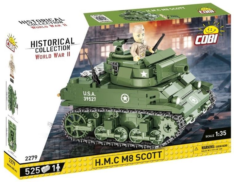 Cobi, Historical Collection, WWII H.M.C. M8 SCOTT, 525 elementów