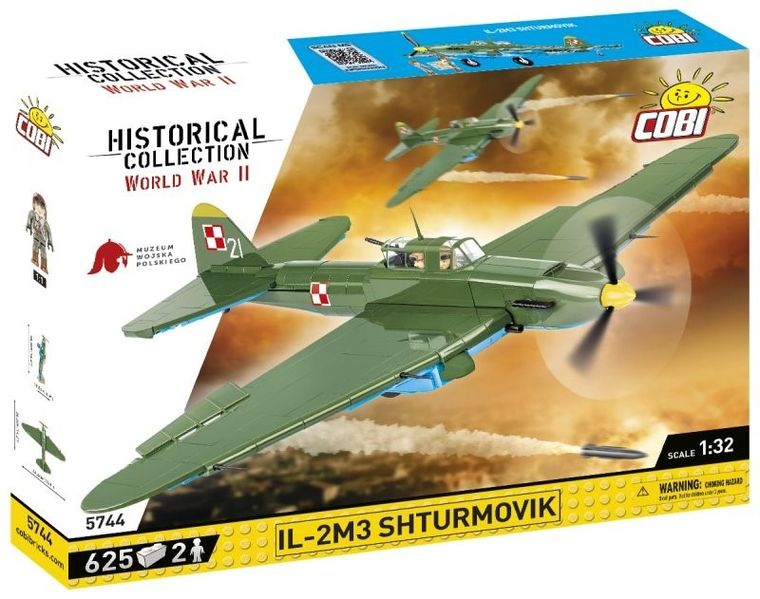 Cobi, Historical Collection, WWII, IL-2M3 Shturmovik, 625 klocków, 2576
