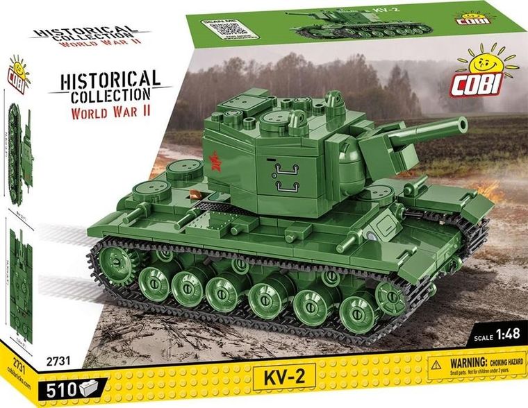 Cobi, Historical Collection, WWII, KV-2, 1:48, klocki, 510 elementów
