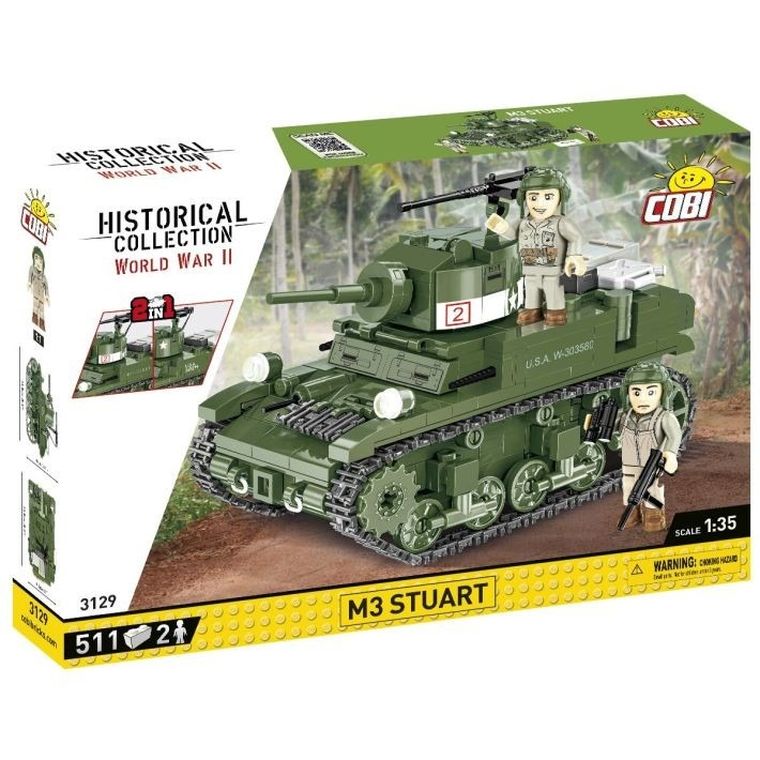 Cobi, Historical Collection WWII, M3 Stuart, klocki, 511 elementów