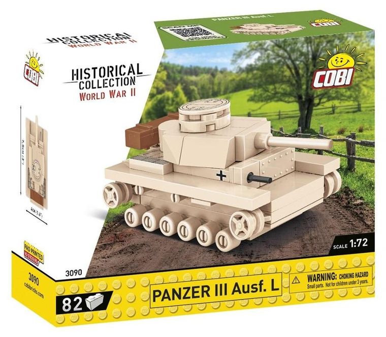 Cobi, Historical Collection WWII, Pazner III Ausf. L, klocki, 1:72, 82 elementy