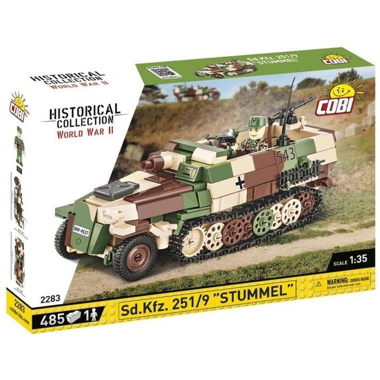 Cobi, Historical Collection WWII, Sd.Kfz. 251/9 Stummel, 1:35, klocki, 486 elementów