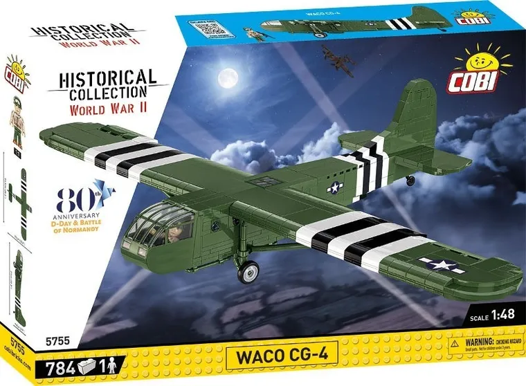 COBI, Historical Collection WWII, Szybowiec WACO CG-4, 784 klocki