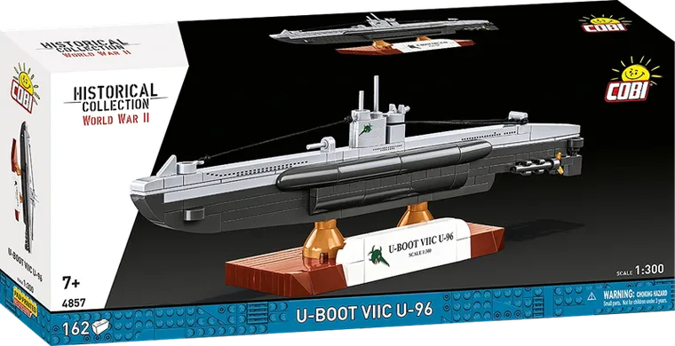Cobi, Historical Collection, WWII, U-Boot VIIC U-96, klocki, 1:300, 162 elementów