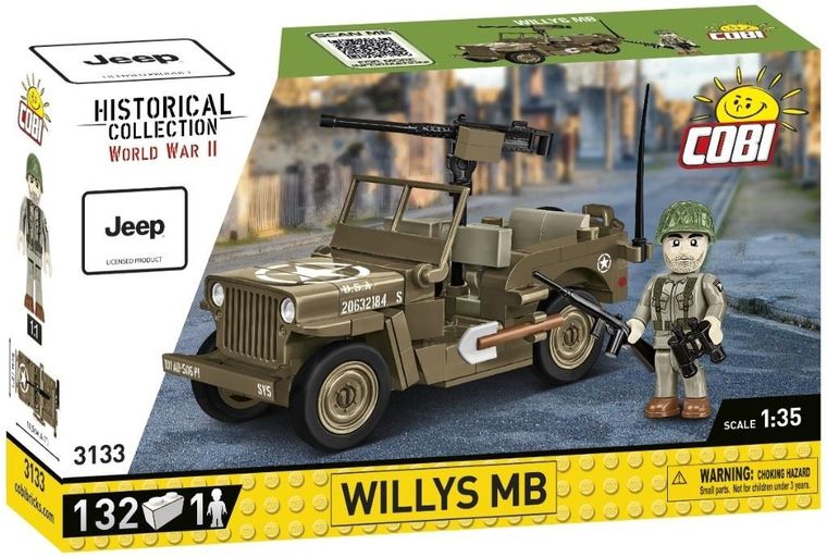 Cobi, Historical Collection WWII, Willys MB, klocki, 132 elementy