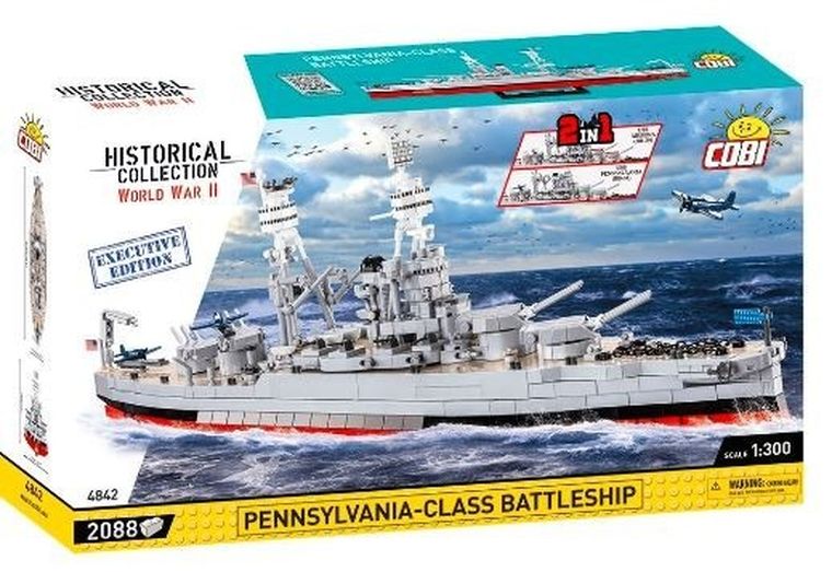 Cobi, Pennsylvania - Class Battleship, klocki, 2088 elementów, 2w1