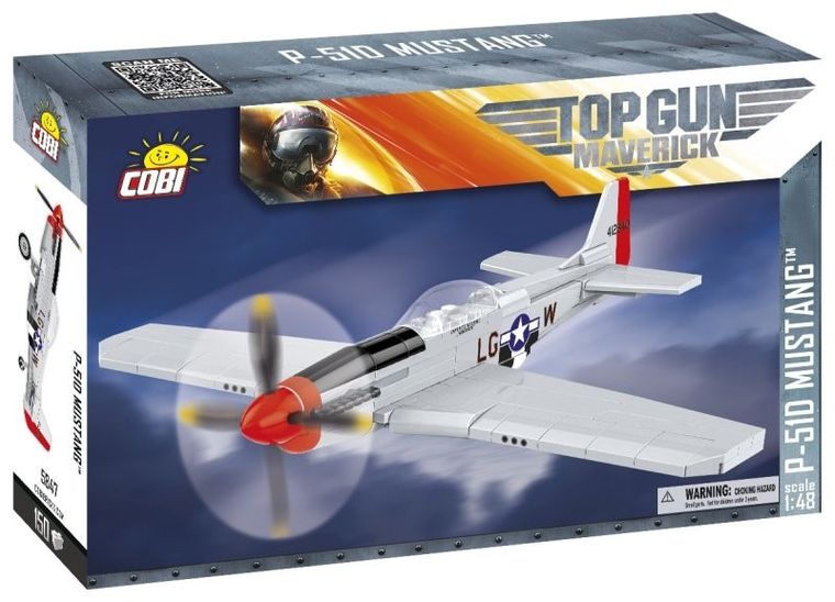 Cobi, Top Gun Maverick P-51D Mustang, 1:48, klocki, 150 elementów