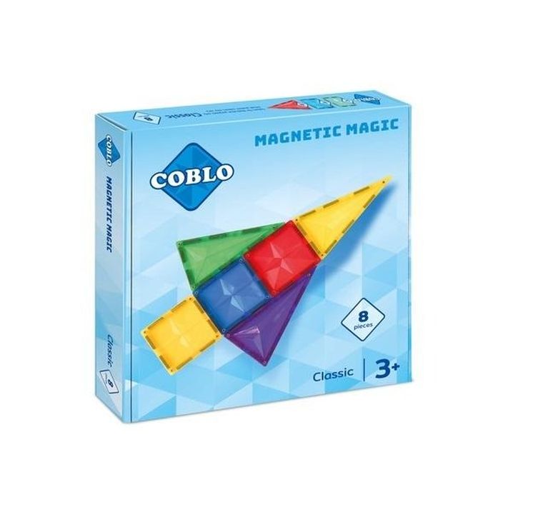 Coblo, Basic, magnetyczne klocki konstrukcyjne, 8 elementów