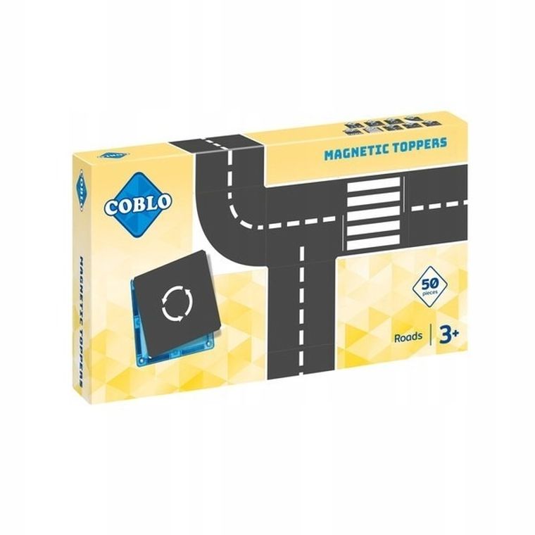 Coblo, nakładki na klocki, droga, 50 elementów