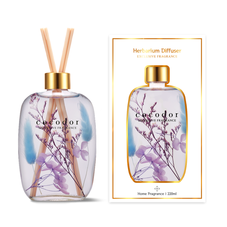 Cocodor, Herbarium, dyfuzor zapachowy z patyczkami, White Musk, 220 ml