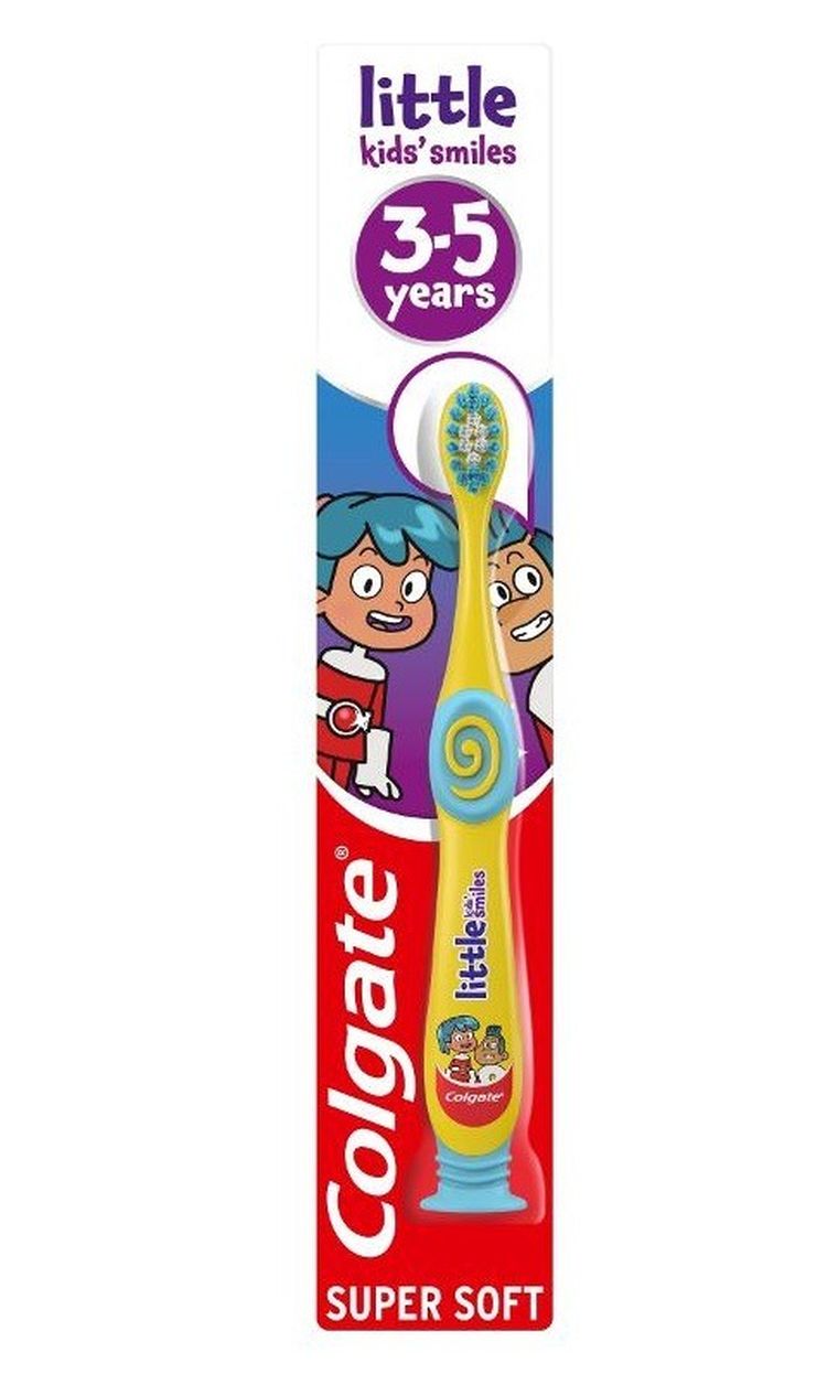 Colgate, Little Kids Smiles, szczoteczka do zębów dla dzieci, miękka, 3-5 lat