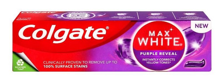Colgate, Max White, Purple Reveal, pasta do zębów, 75 ml