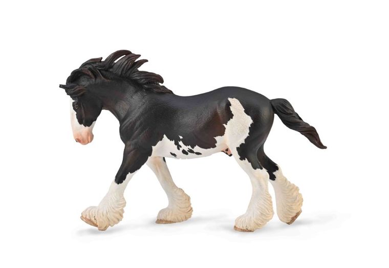Collecta, Ogier Clydesdale, maści black sabino, figurka, 88981