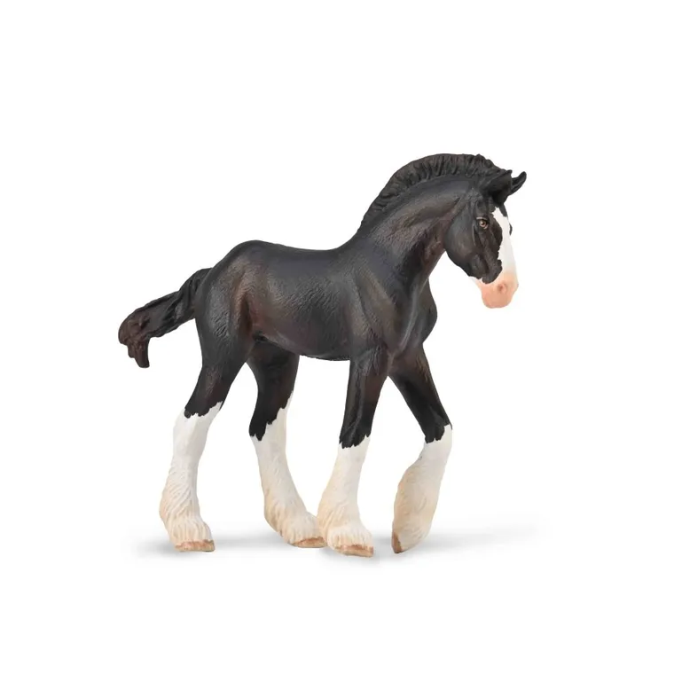 Collecta, Źrebię Clydesdale, maści czarnej, figurka, 88982