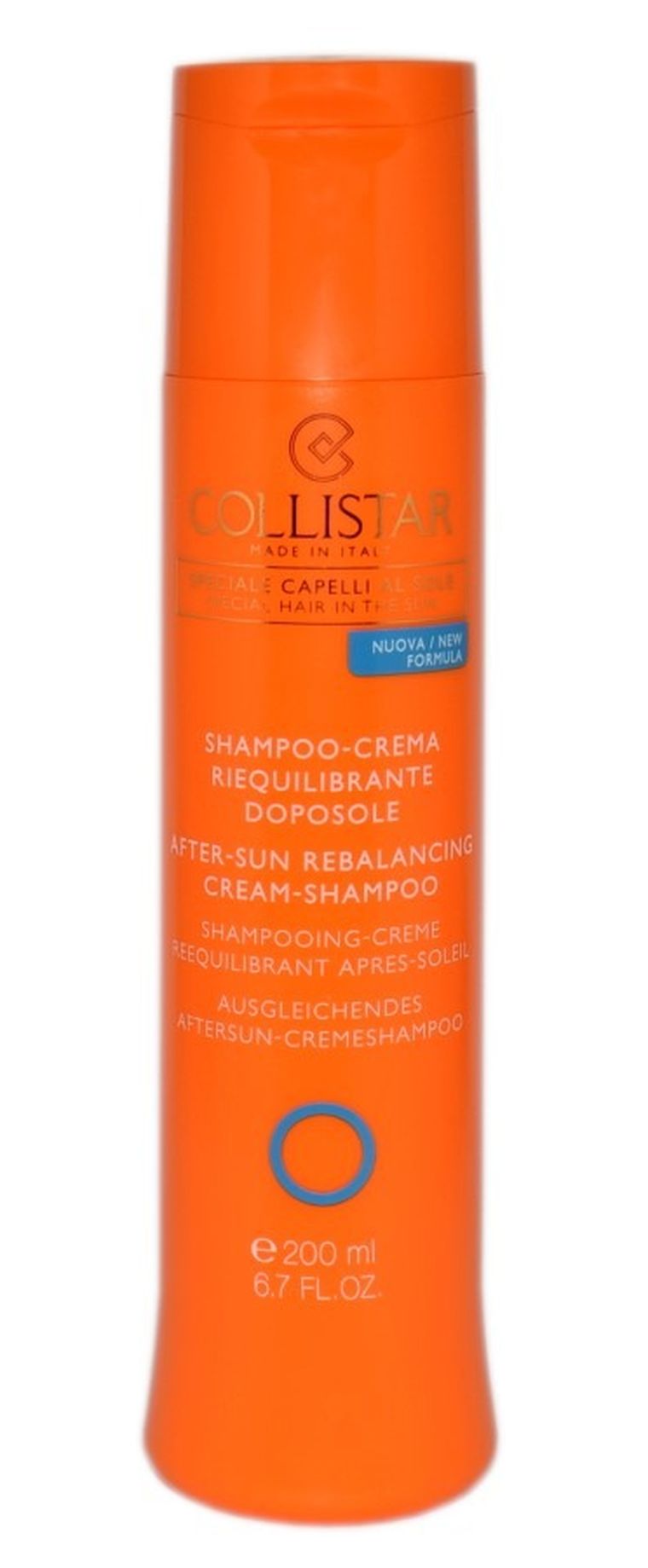 Collistar, After Sun Rebalancing Cream Shampoo, regenerujący szampon do włosów po opalaniu, 200 ml