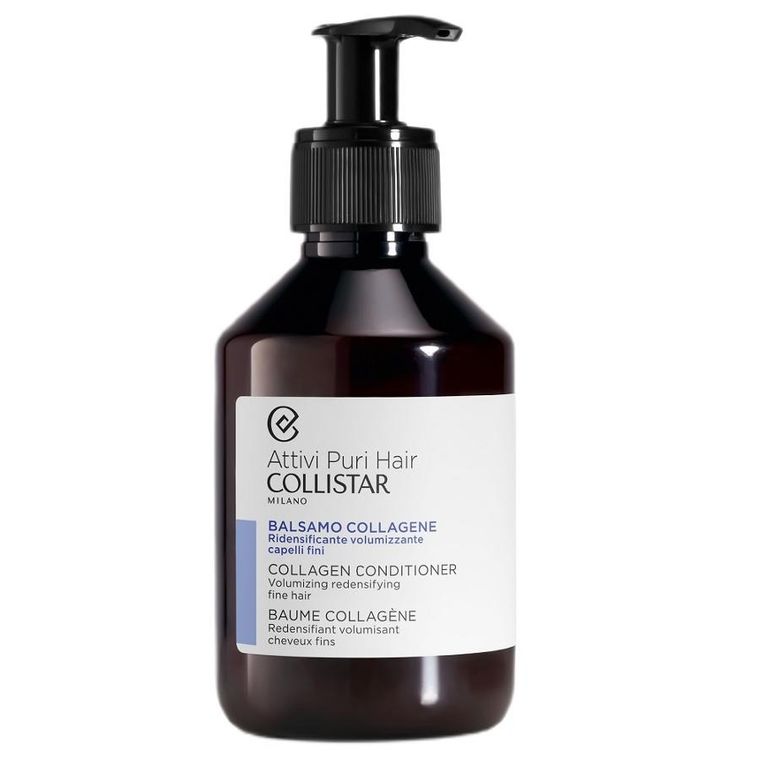 Collistar, Attivi Puri Hair, odżywka do włosów z kolagenem, 200 ml