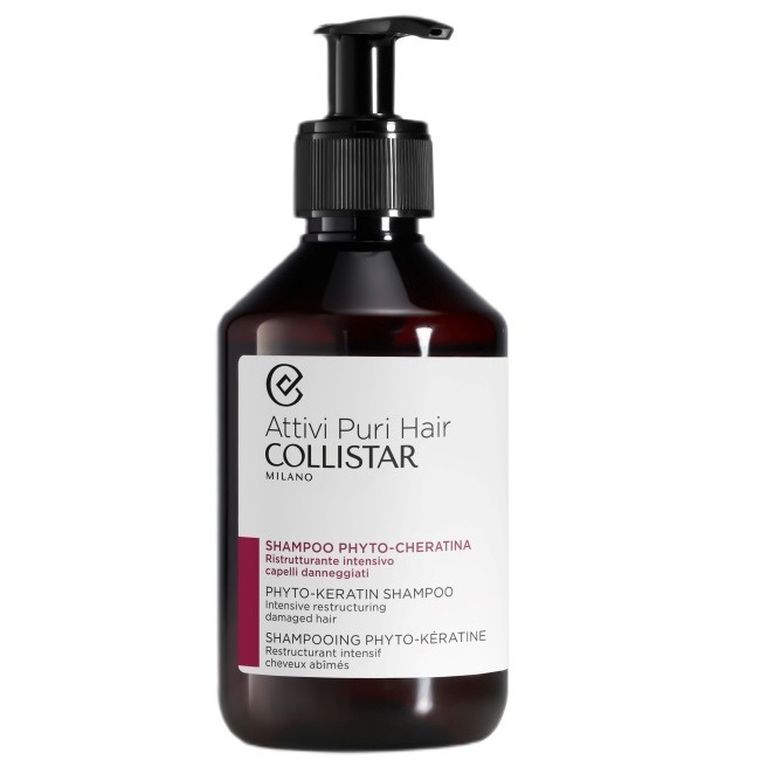 Collistar, Attivi Puri Hair, szampon do włosów z fitokeratyną, 250 ml