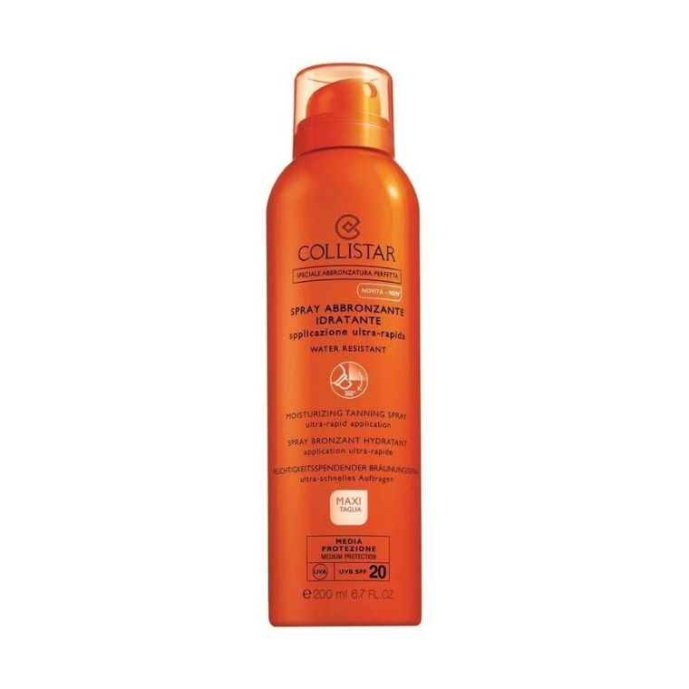 Collistar, Spray abbronzante idratante, Nawilżający spray do opalania, SPF 10, 200 ml